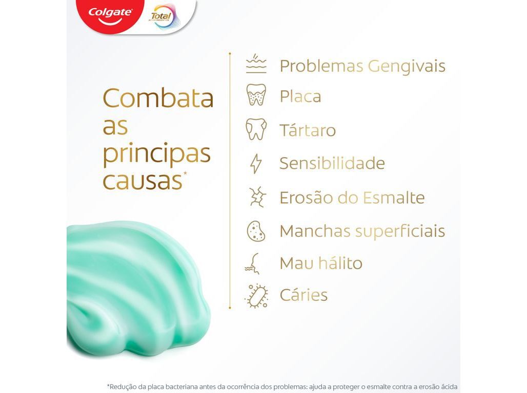 PASTA DE DENTES PROTE&Ccedil;&Atilde;O TOTAL FRESCURA ACTIVA COLGATE 75ML image number 3