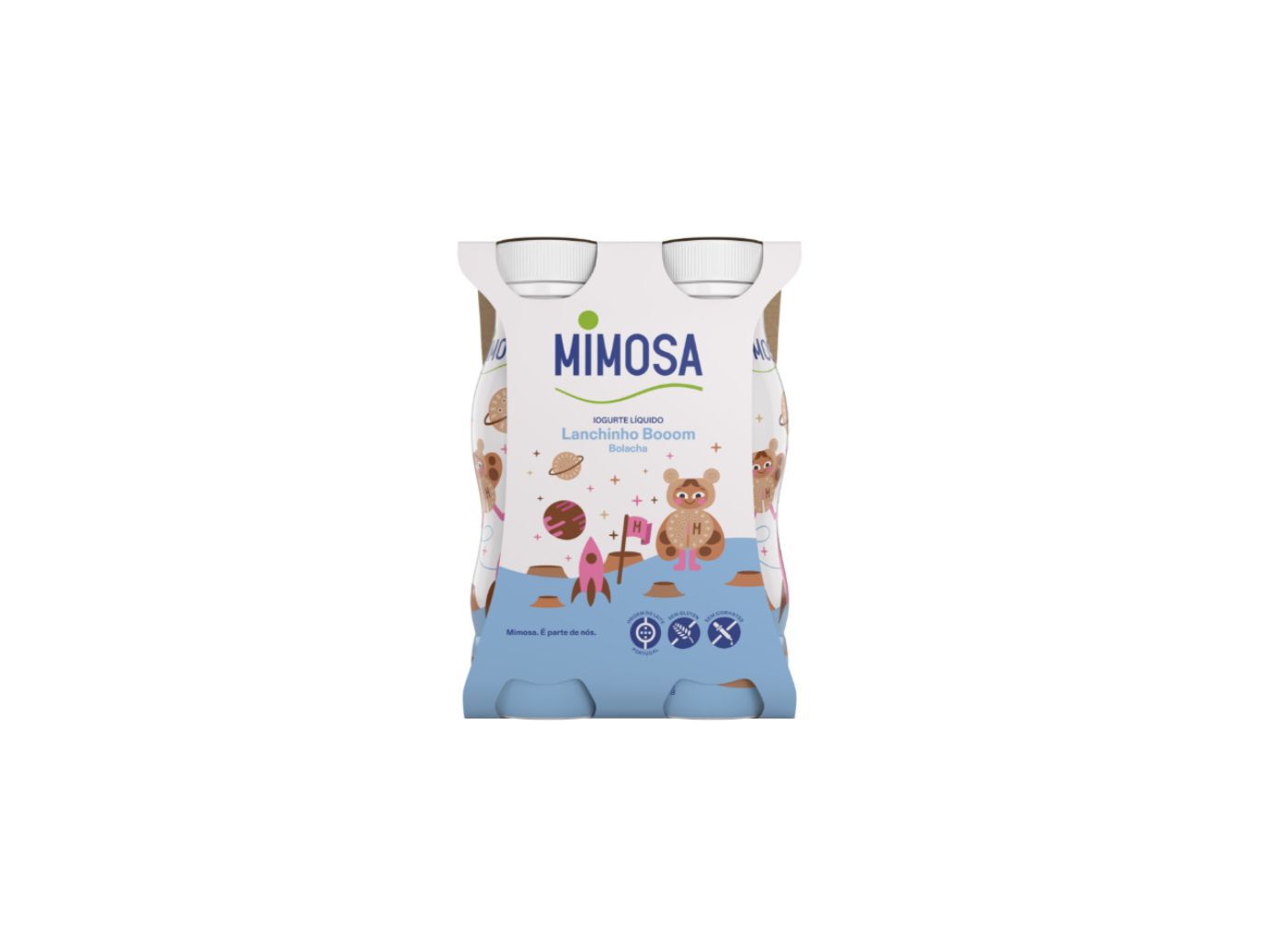 IOGURTE LIQUIDO MIMOSA BOLACHA INFANTIL 4X151 ML image number 1