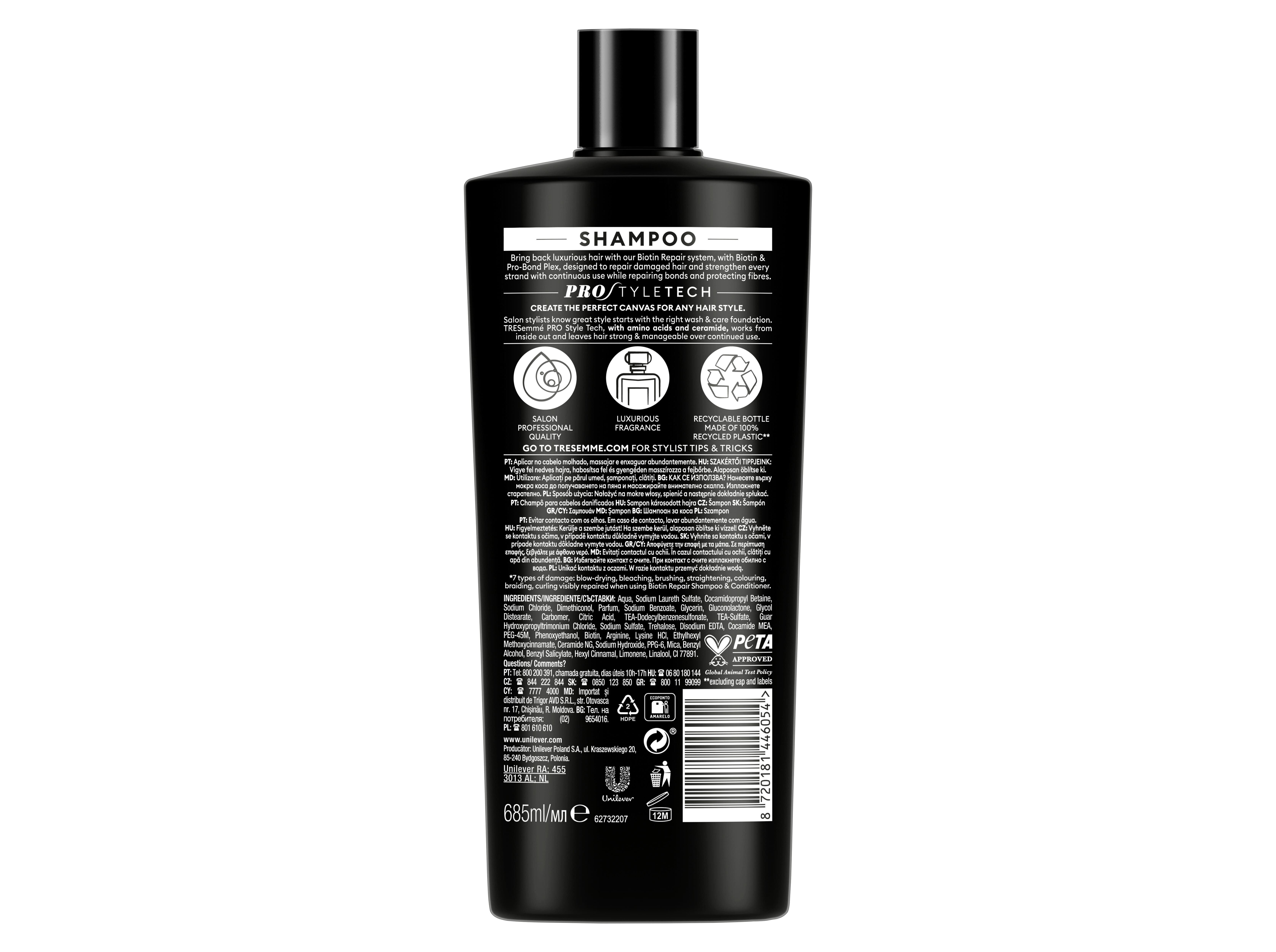 CHAMP&Ocirc; TRESEMM&Eacute; BIOTIN REPAIR 685 ML image number 1