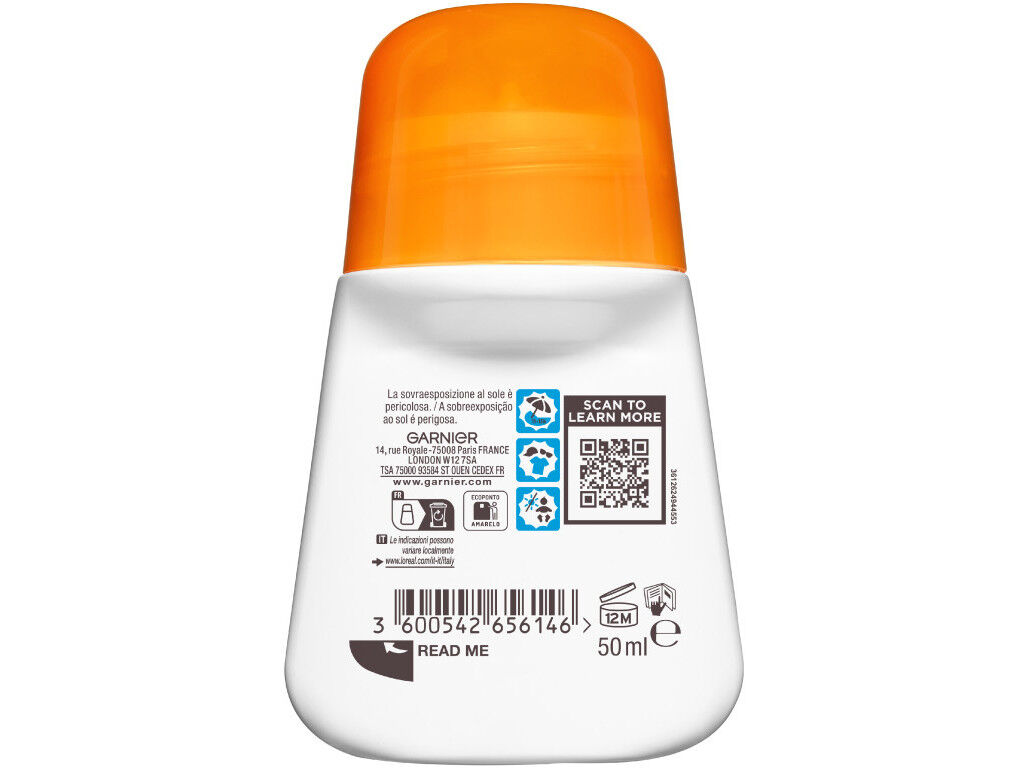 PROTETOR SOLAR AMBRE SOLAIRE S ADV KIDS ROLL ON SPF50 50ML image number 1