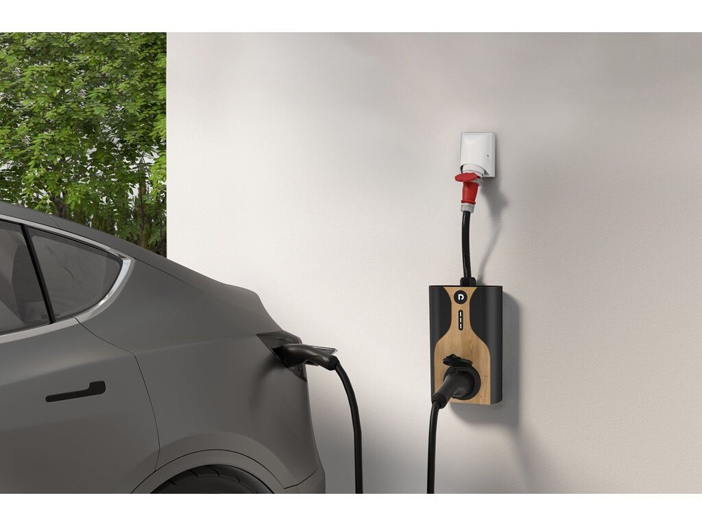 ESTA&Ccedil;&Atilde;O DE CARREGAMENTO NORA 7KW RAEDIAN NORA7-S-C1M WALLBOX PRETO/MADEIRA image number 3