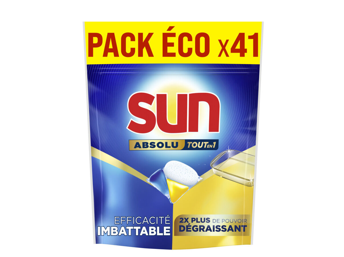 DETERGENTE LOI&Ccedil;A M&Aacute;QUINA SUN CAPS ABSOLU DESENGORDURANTE 41P image number 0