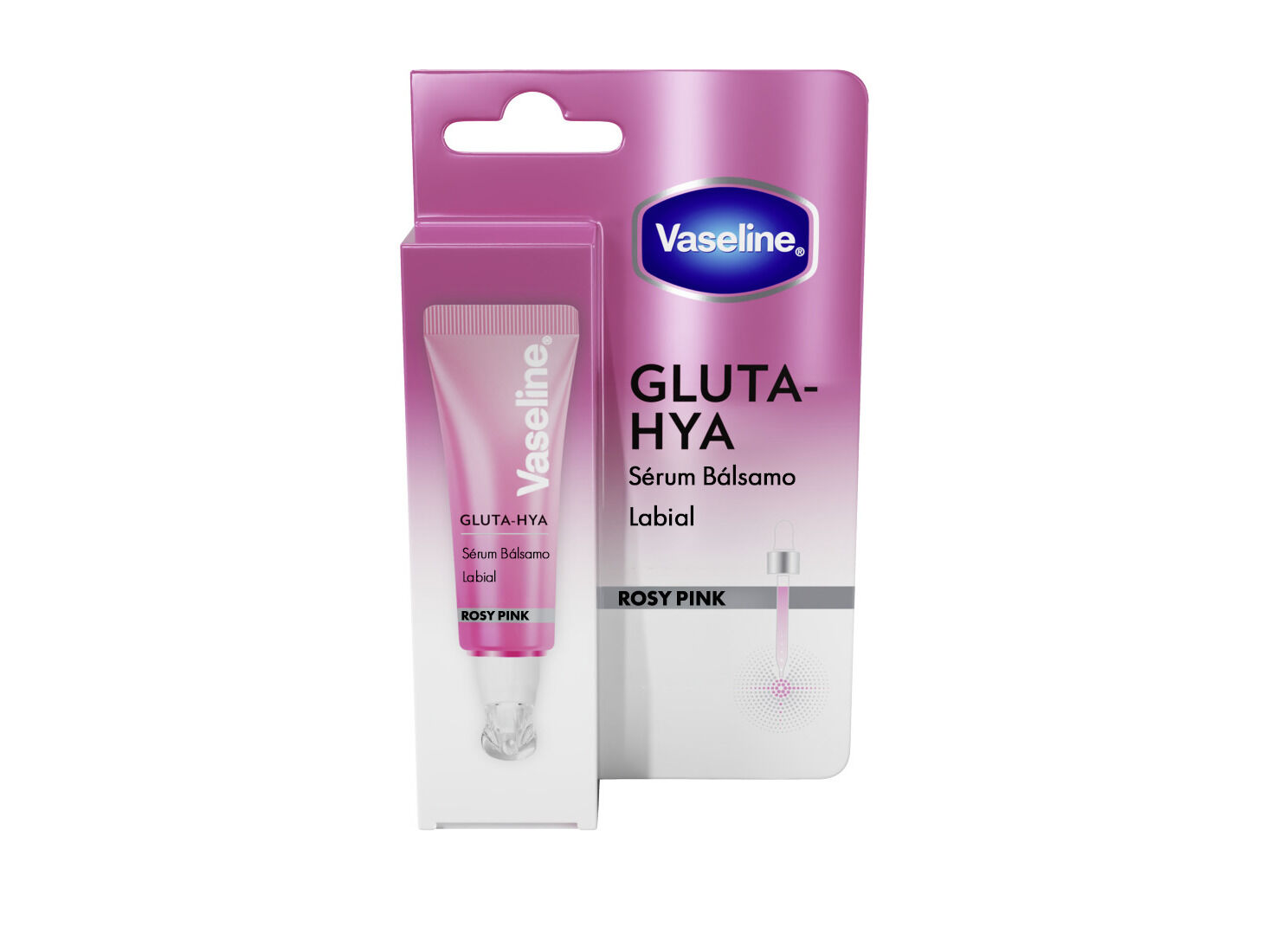 B&Aacute;LSAMO LABIAL VASELINE GLUTA-HYA ROSY PINK 10 ML image number 1