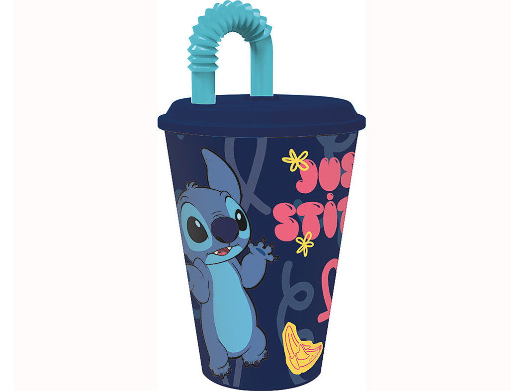 COPO COM PALHINHA DISNEY STITCH image number 0