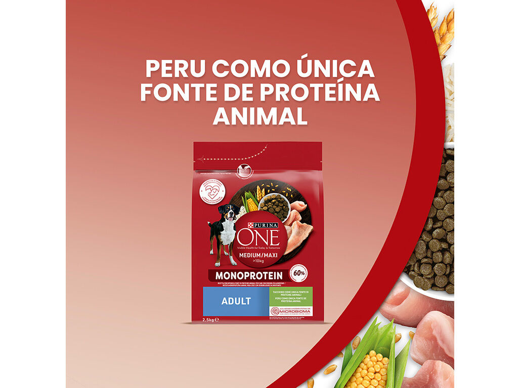 RA&Ccedil;&Atilde;O PARA C&Atilde;O PURINA ONE MONOPROTE&Iacute;NA PERU 2.5KG image number 2