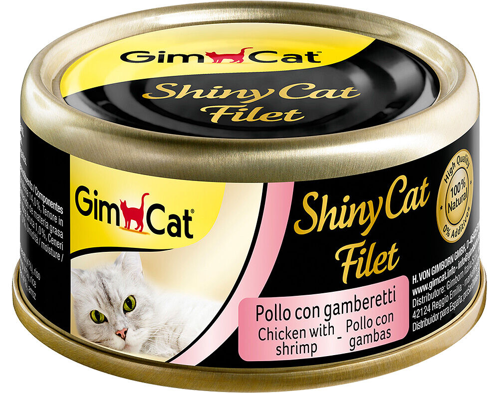 COMIDA H&Uacute;MIDA PARA GATO GIMCAT FILET COM FRANGO 70G image number 0
