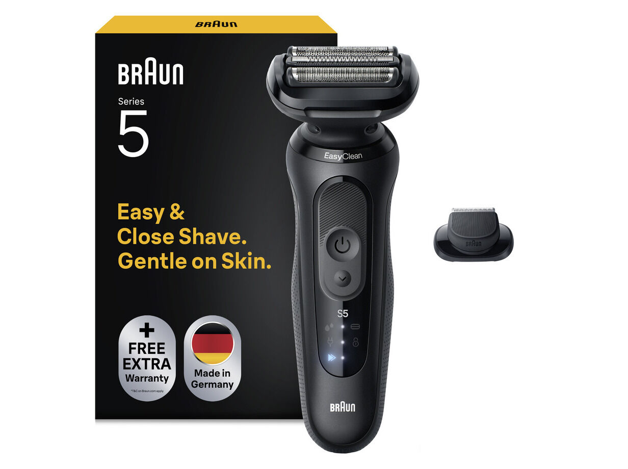 M&Aacute;QUINA DE BARBEAR BRAUN SERIES 5 52-N1200S PRETA