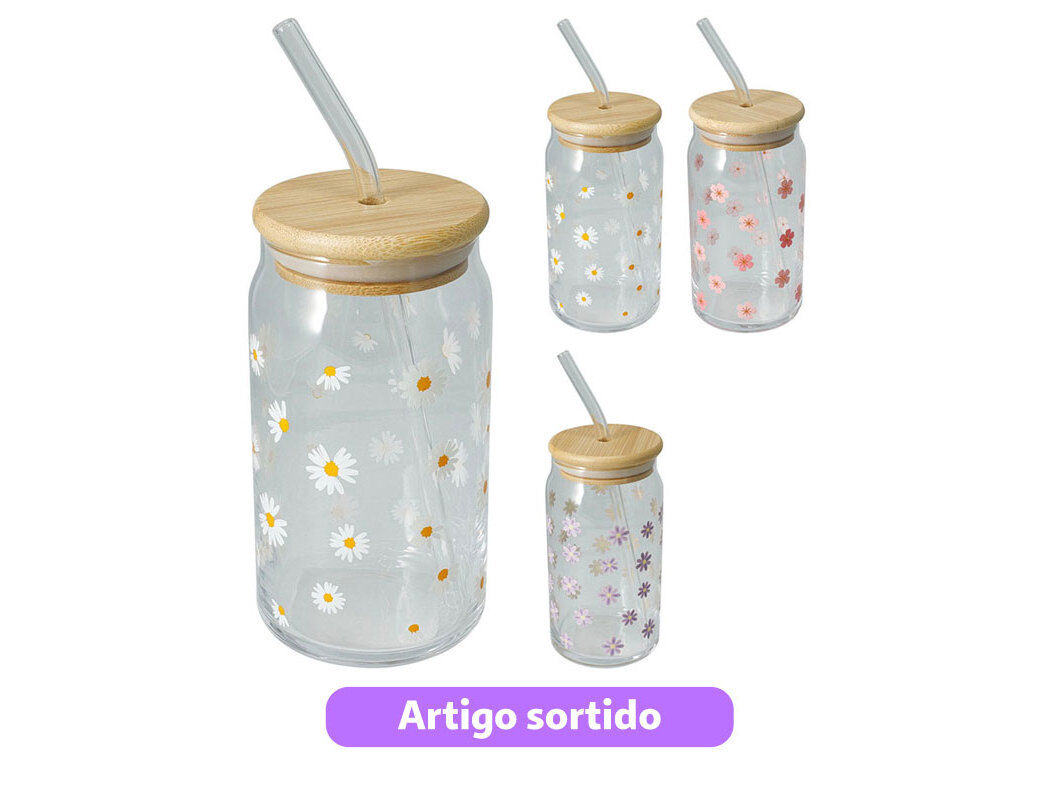 COPO COM PALHINHA 500ML MODELOS SORTIDOS image number 0