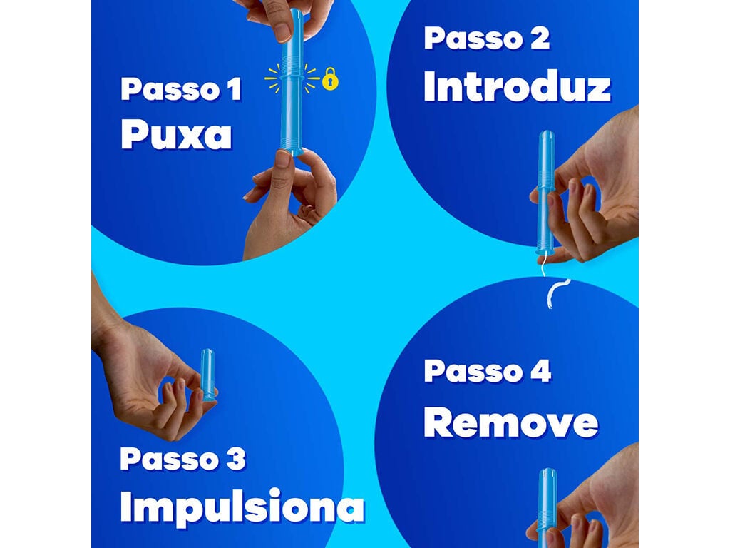 Tamp&otilde;es Compak Ligeiro com Aplicador Tampax 24 un image number 1