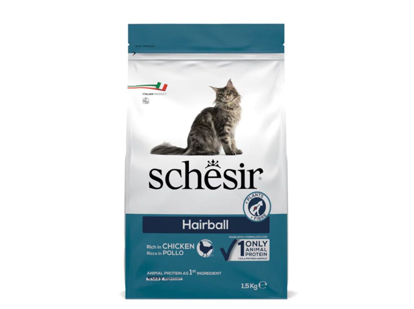 RA&Ccedil;&Atilde;O PARA GATO SCHESIR BOLAS DE PELO 1.5KG