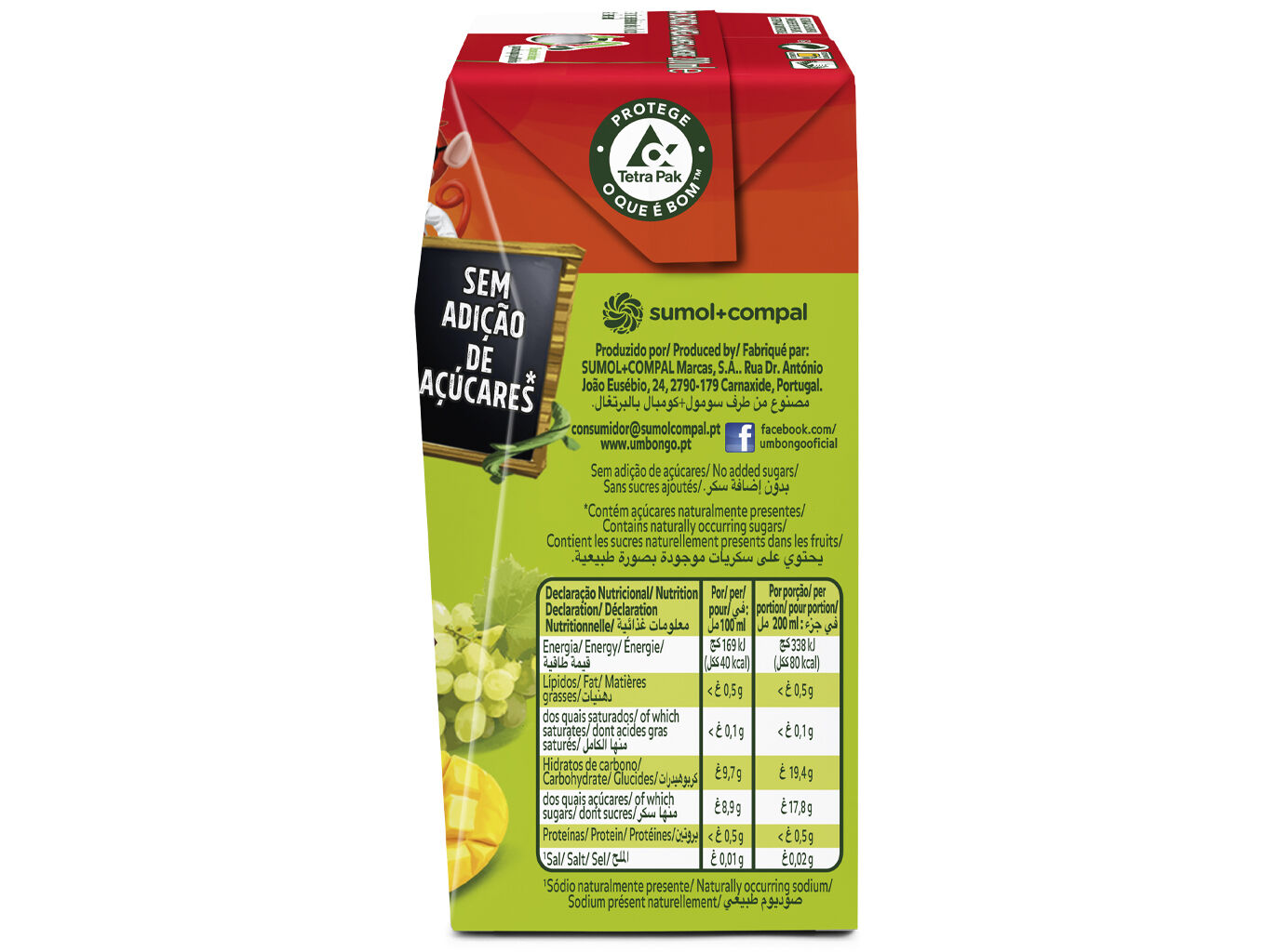 N&Eacute;CTAR UM BONGO MANGA 3X0.20L image number 1