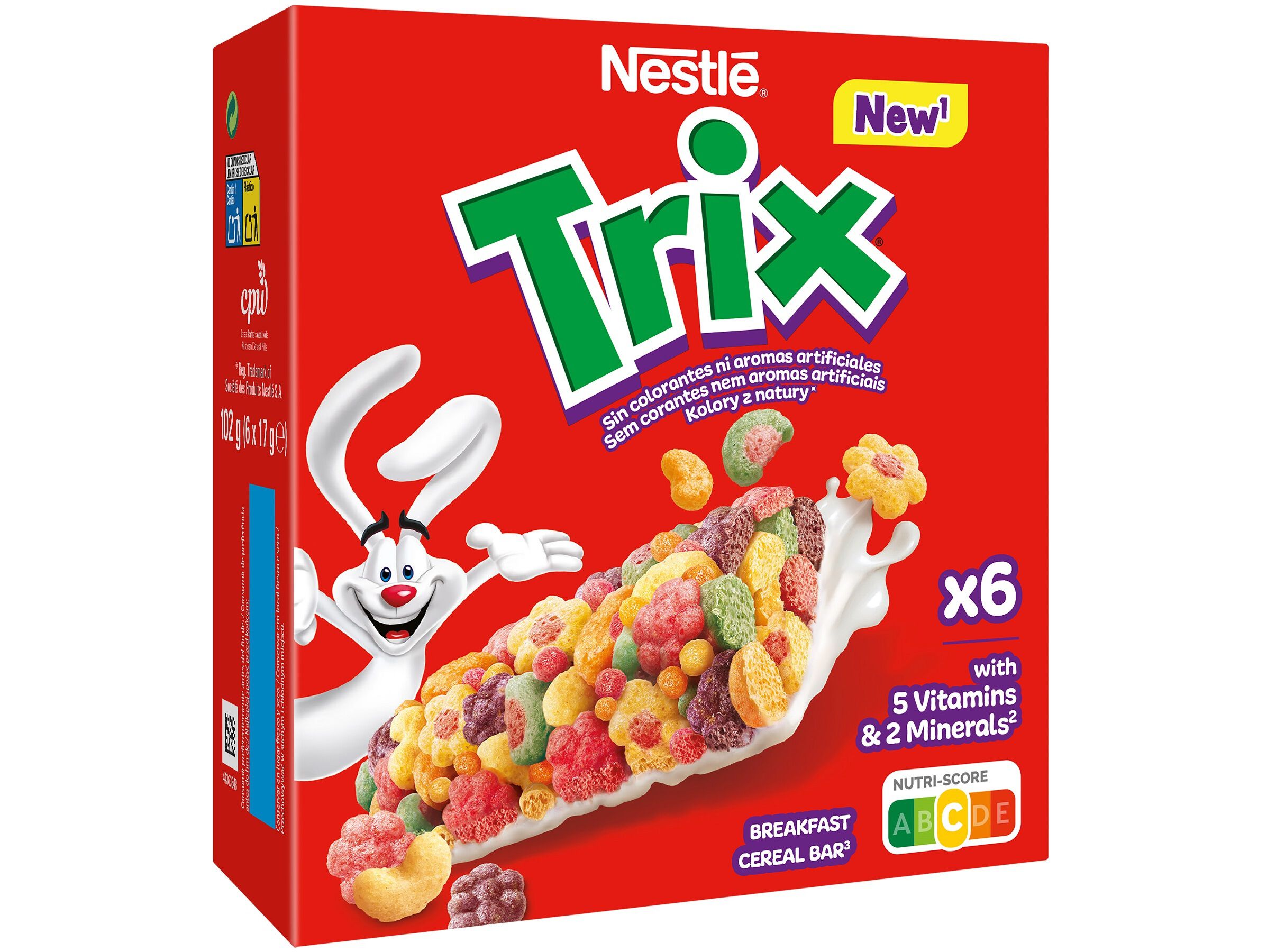 BARRAS DE CEREAIS NESTL&Eacute; TRIX 6X17G image number 0
