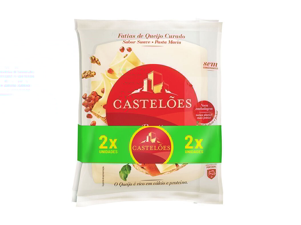 QUEIJO CASTEL&Otilde;ES FATIAS 2X200G