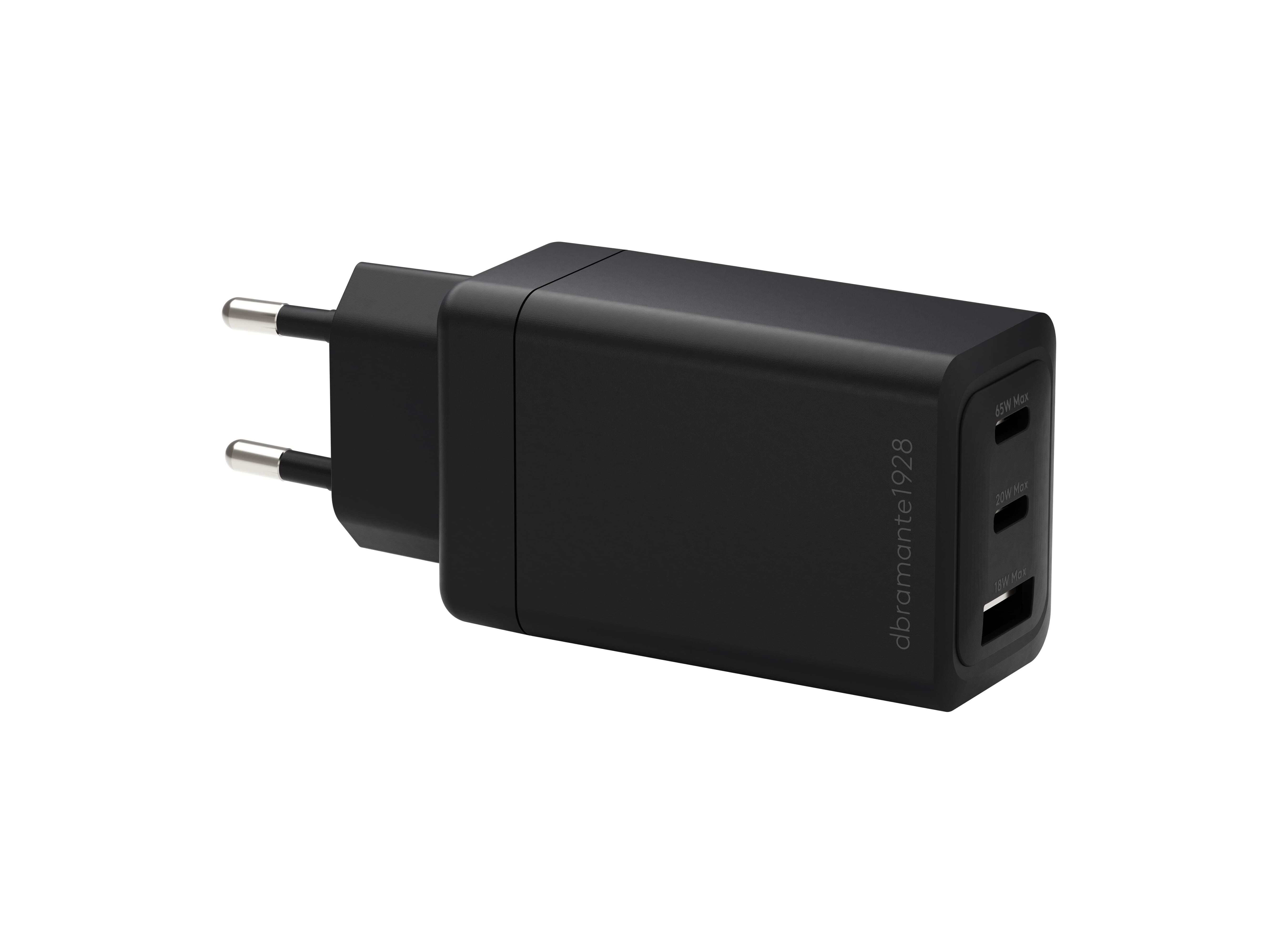CARGADOR DBRAMANTE EU PR 2XUSB-C 65W+1X-A image number 0