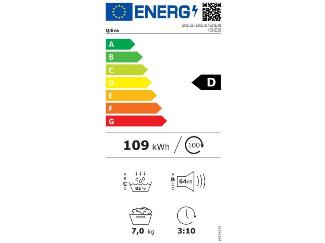M&Aacute;QUINA SECAR ROUPA QILIVE Q.6158 BOMBA CALOR D 7KG image number 1
