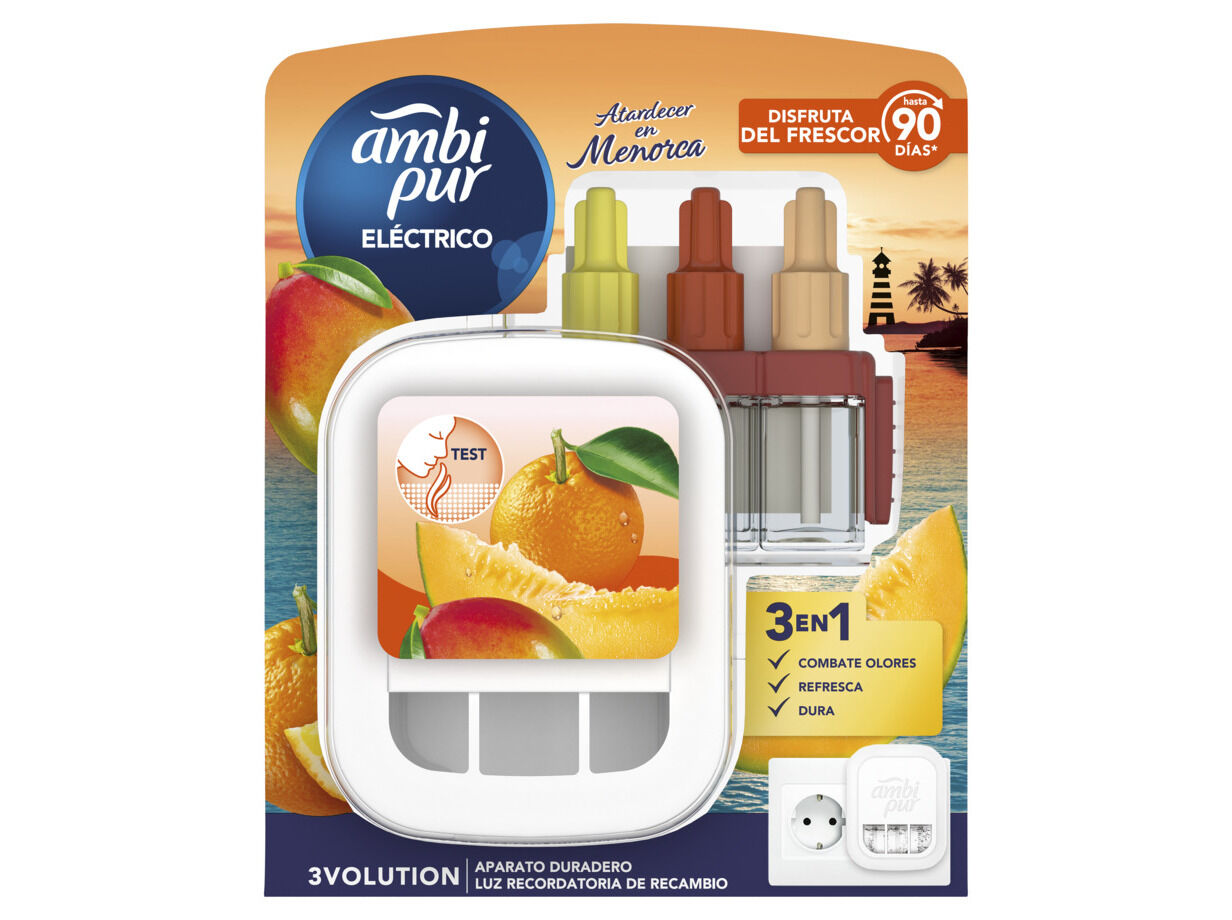 AMBIENTADOR EL&Eacute;CTRICO AMBIPUR 3VOLUTION SKIT MENORCA 20ML image number 1