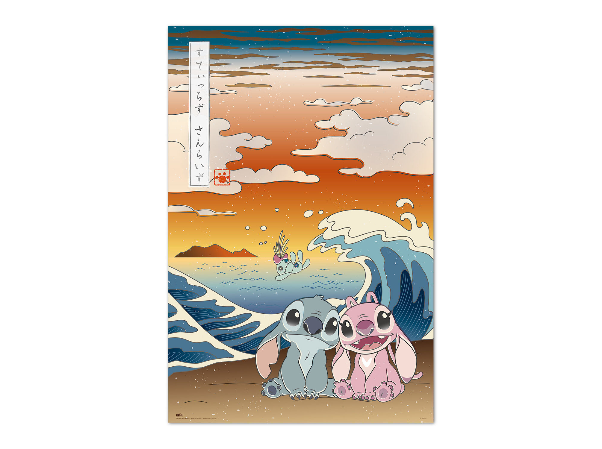 POSTER STITCH JAPAN DISNEY
