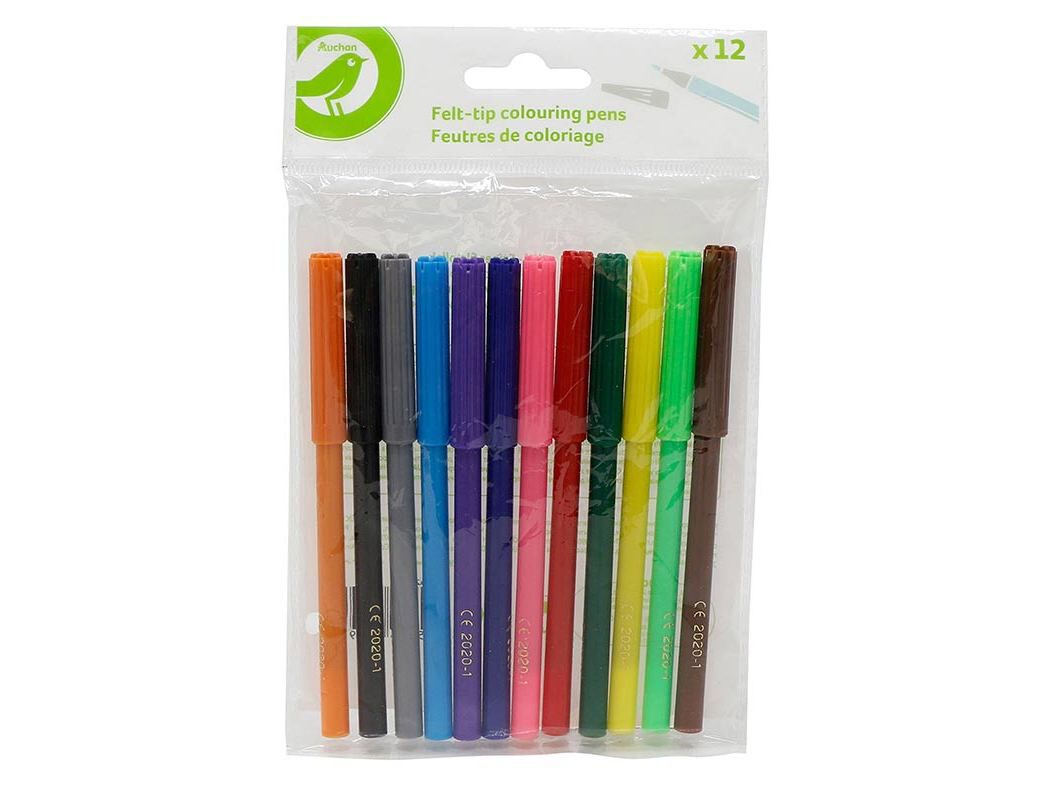 CONJUNTO DE 12 MARCADORES POLEGAR PARA COLORIR