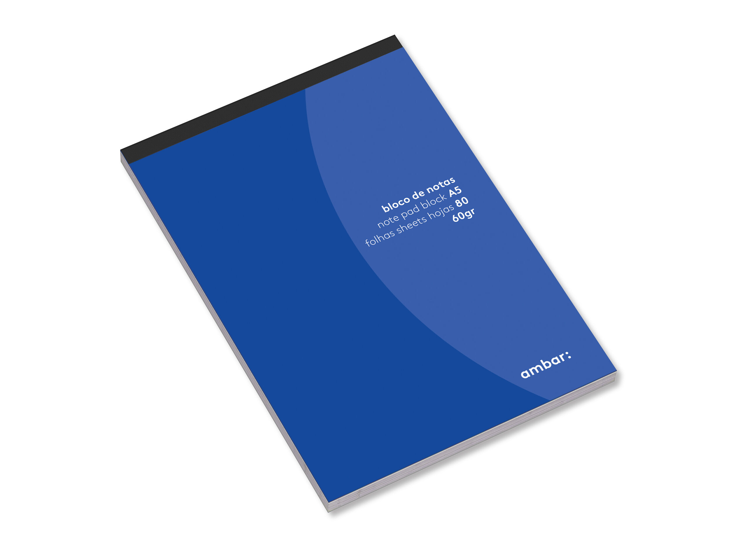 BLOCO DE NOTAS AMBAR PAUTADO A5 80 FOLHAS image number 0