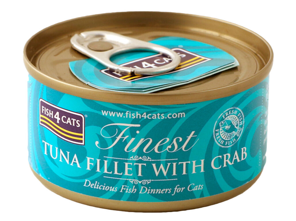 COMIDA H&Uacute;MIDA GATO FISH4CATS ATUM E CARANGUEJO 70G image number 0