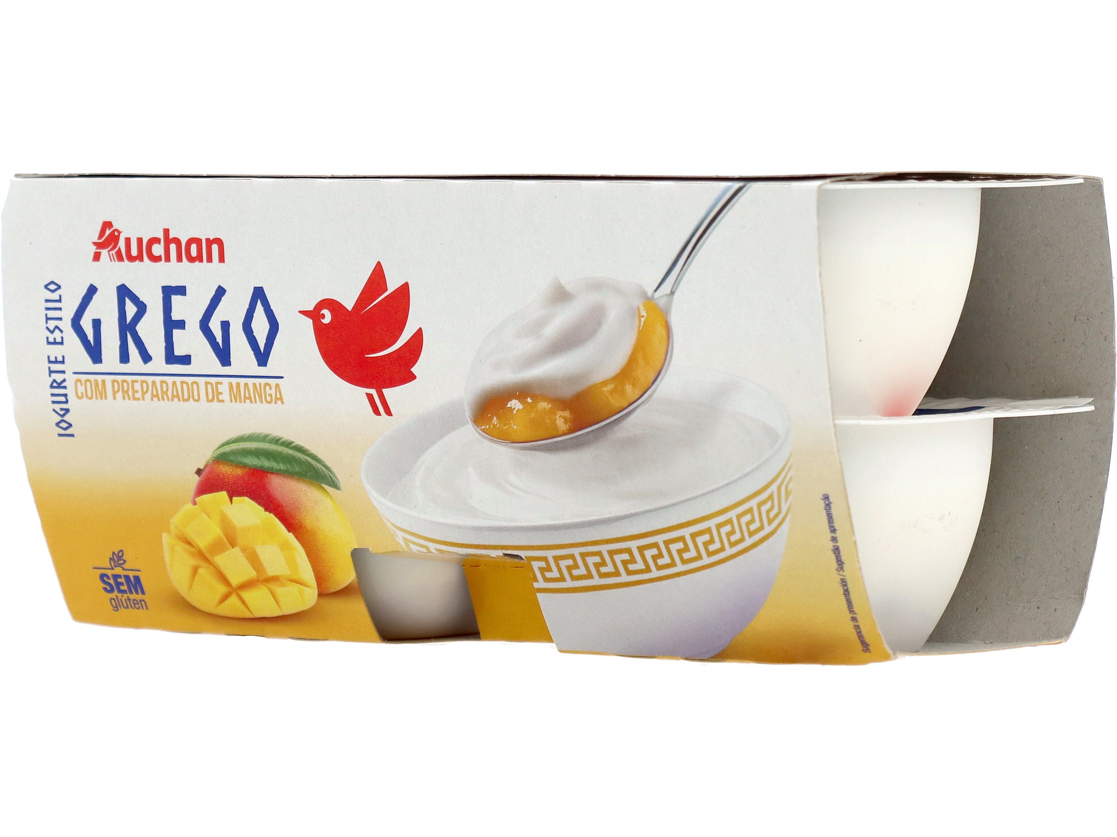 IOGURTE GREGO AUCHAN MANGA 4X125G image number 0