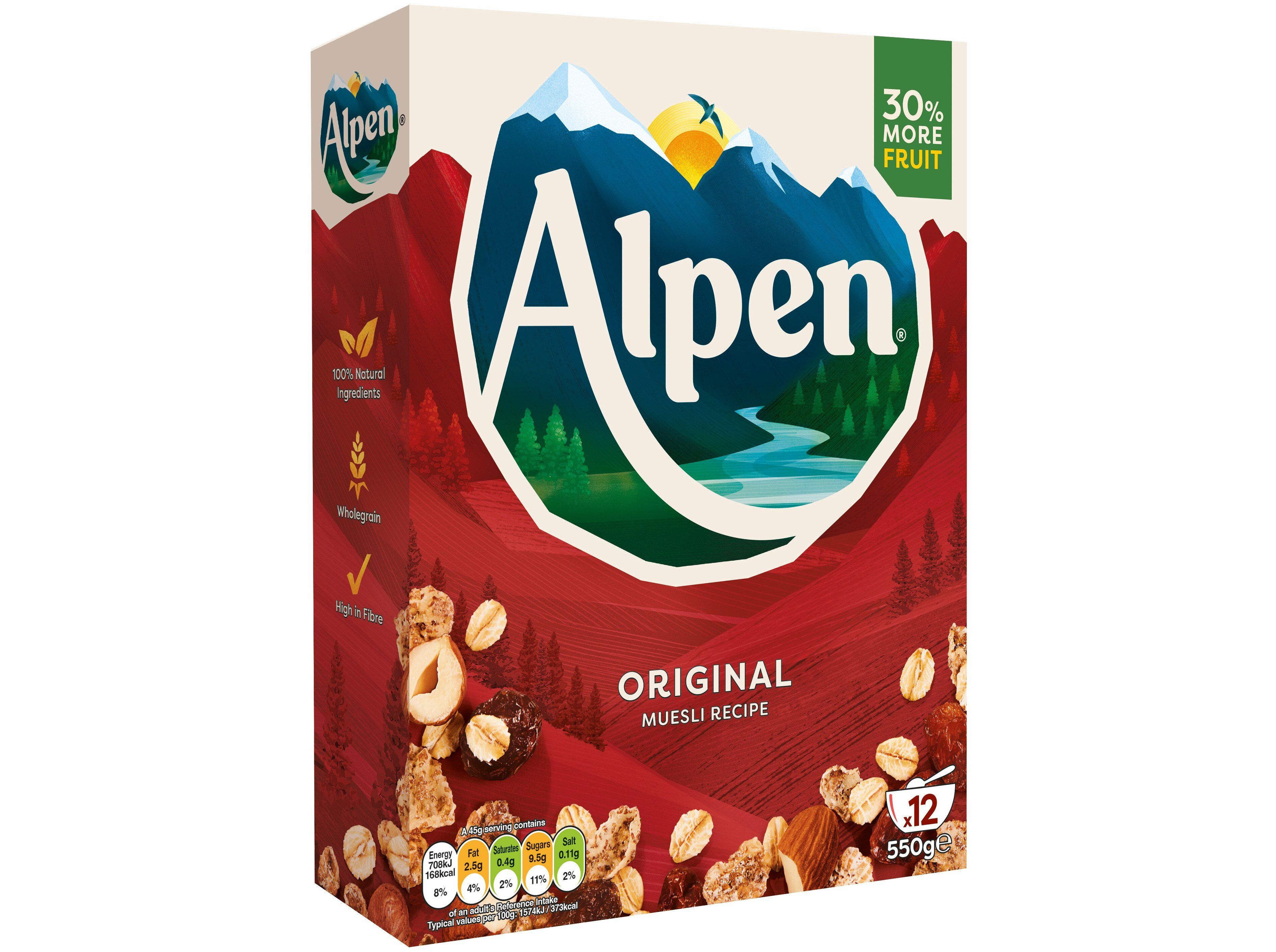 CEREAIS ALPEN NORMAL 550G image number 1
