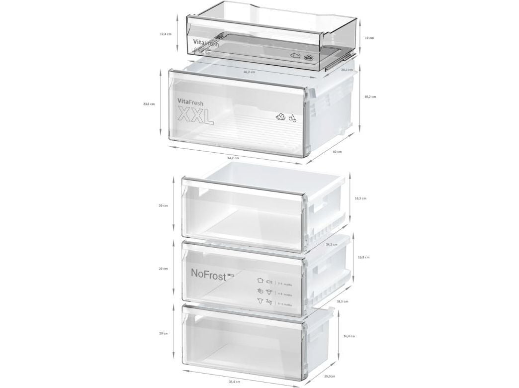 FRIGOR&Iacute;FICO COMBINADO BOSCH SERIE 4 KGN36VIBT (NO FROST B 186CM 321L INOX) image number 11