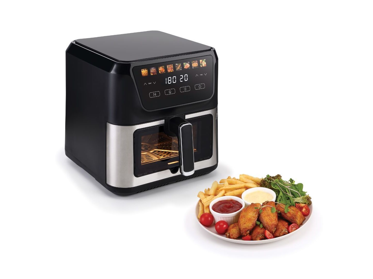 FRITADEIRA AIR FRYER QILIVE Q.5332 INOX 8L