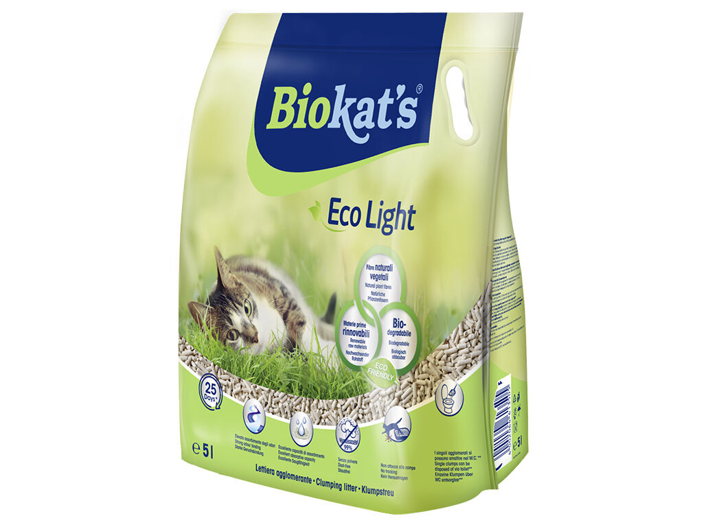 AREIA PARA GATO BIOKAT'S ECO LIGHT 5L image number 1