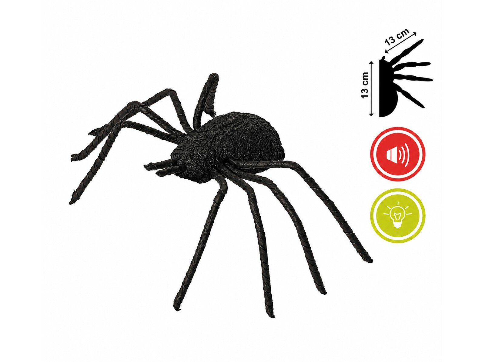 DECORA&Ccedil;&Atilde;O ARANHA FUNTASTIC COM SOM 37 CM