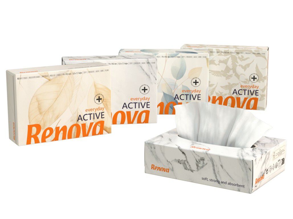 LEN&Ccedil;OS RENOVA FACIAIS MINI ACTIVE BRANCO image number 1