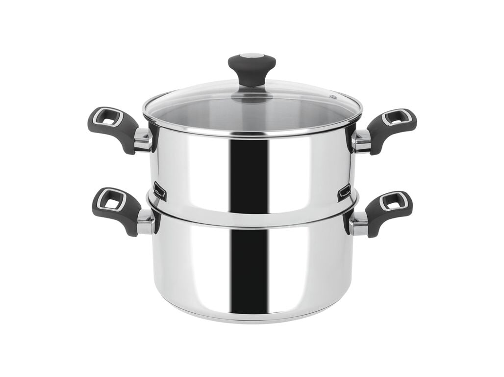 SET VAPOREIRA ACTUEL INOX ANTIADERENTE 24CM