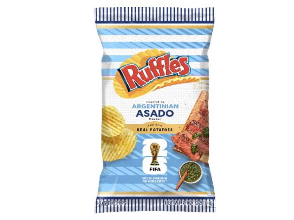BATATAS FRITAS RUFFLES ASSADO ARGENTINO 140G image number 1