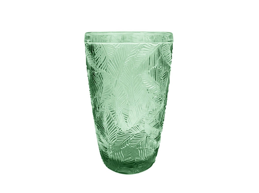 COPO VIDRO ACTUEL FOLHAS VERDE 35CL image number 0