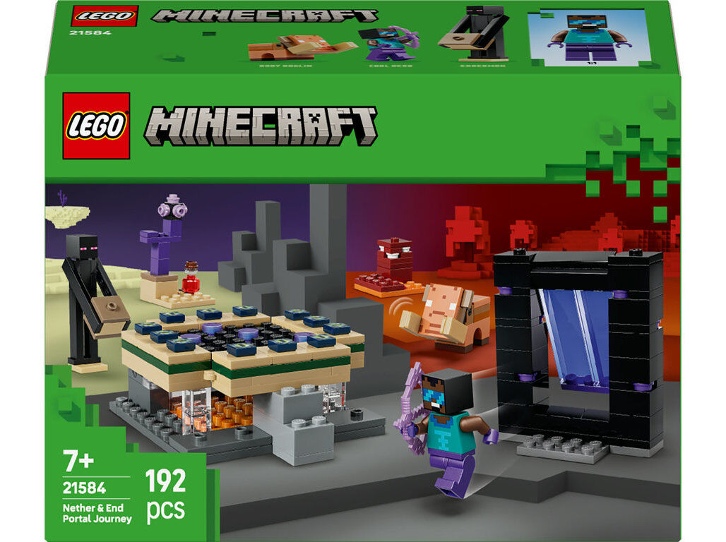 JORNADA EM NETHER E LEGO MINECRAFT 21584