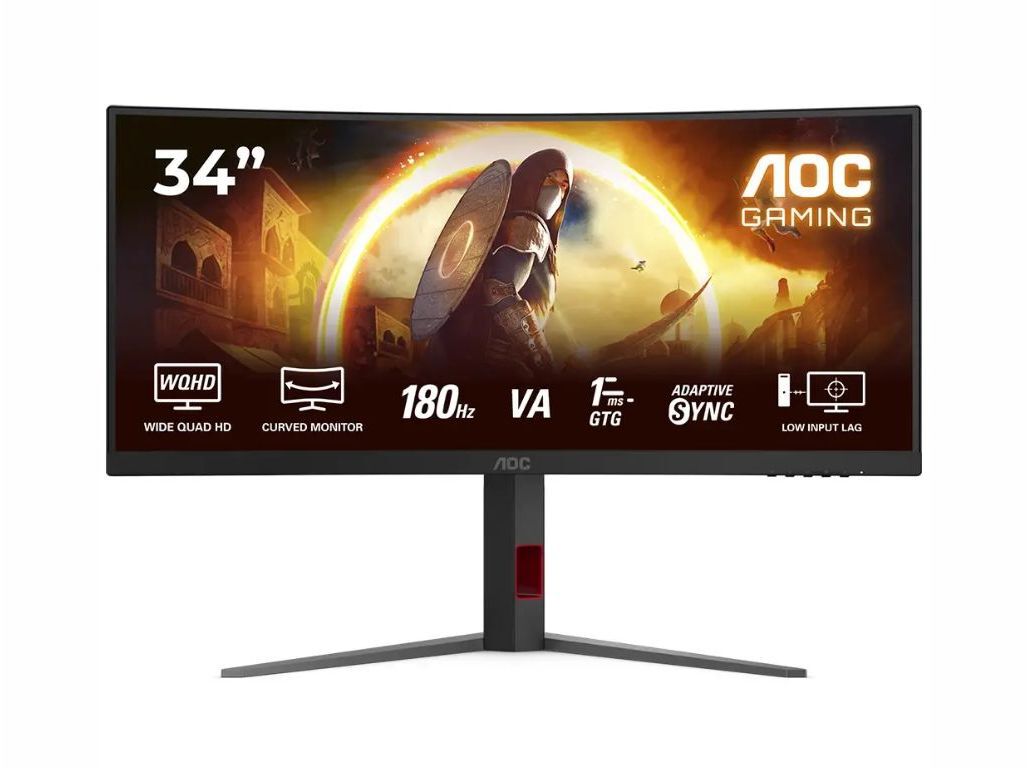 MONITOR GAMING CURVO AOC CU34G4 (34" WQHD 180HZ)