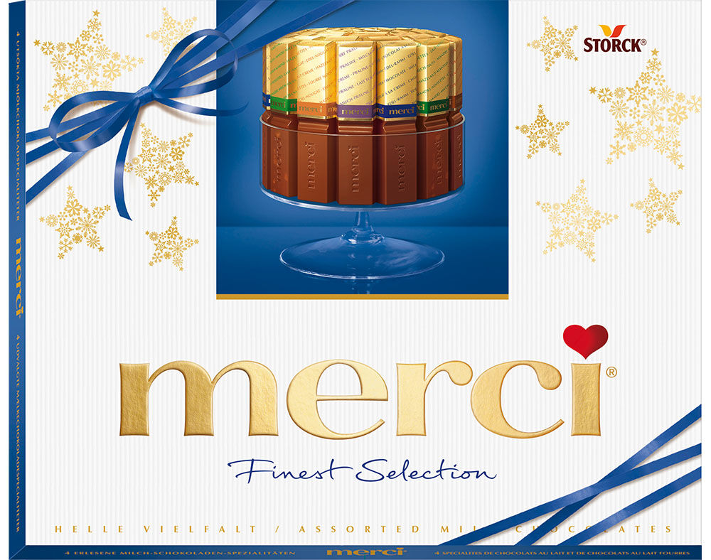 CHOCOLATE MERCI 4 VARIEDADES LEITE 250G image number 0