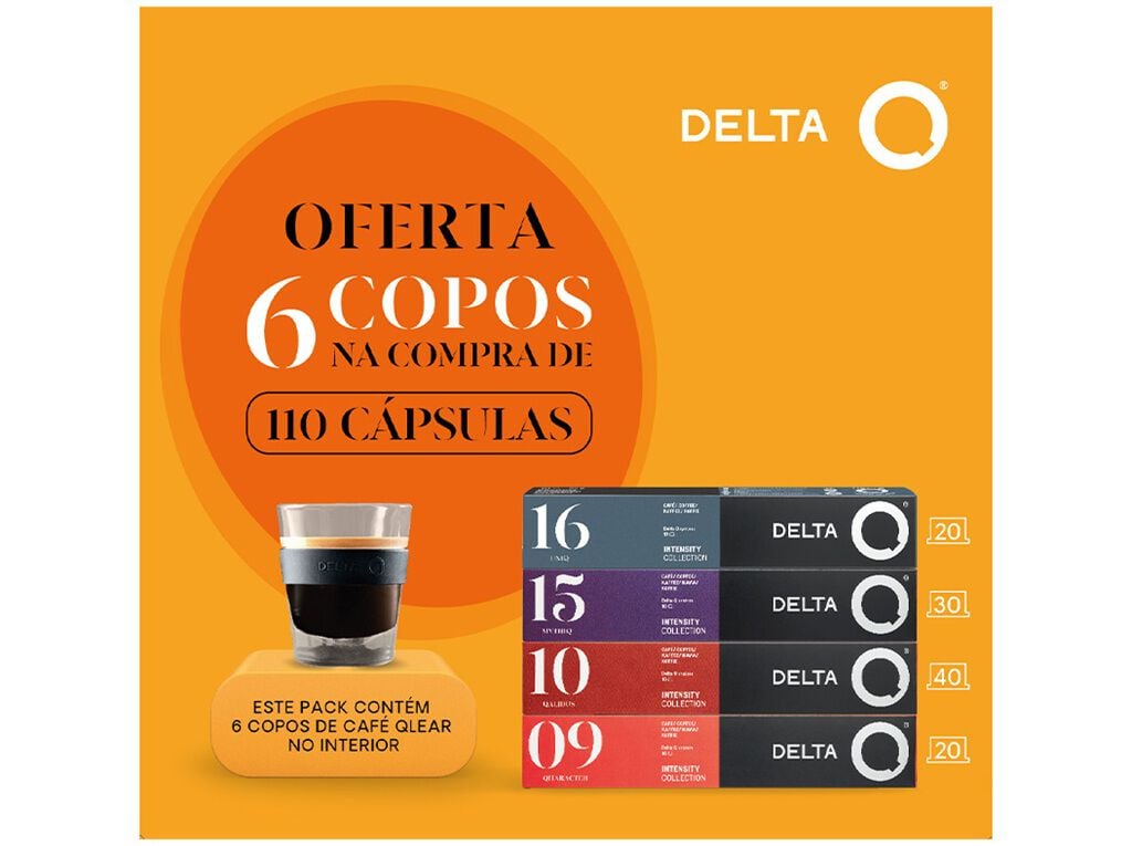 C&Aacute;PSULAS CAF&Eacute; DELTA Q OFERTA 6 COPOS PACK 110CPS image number 0