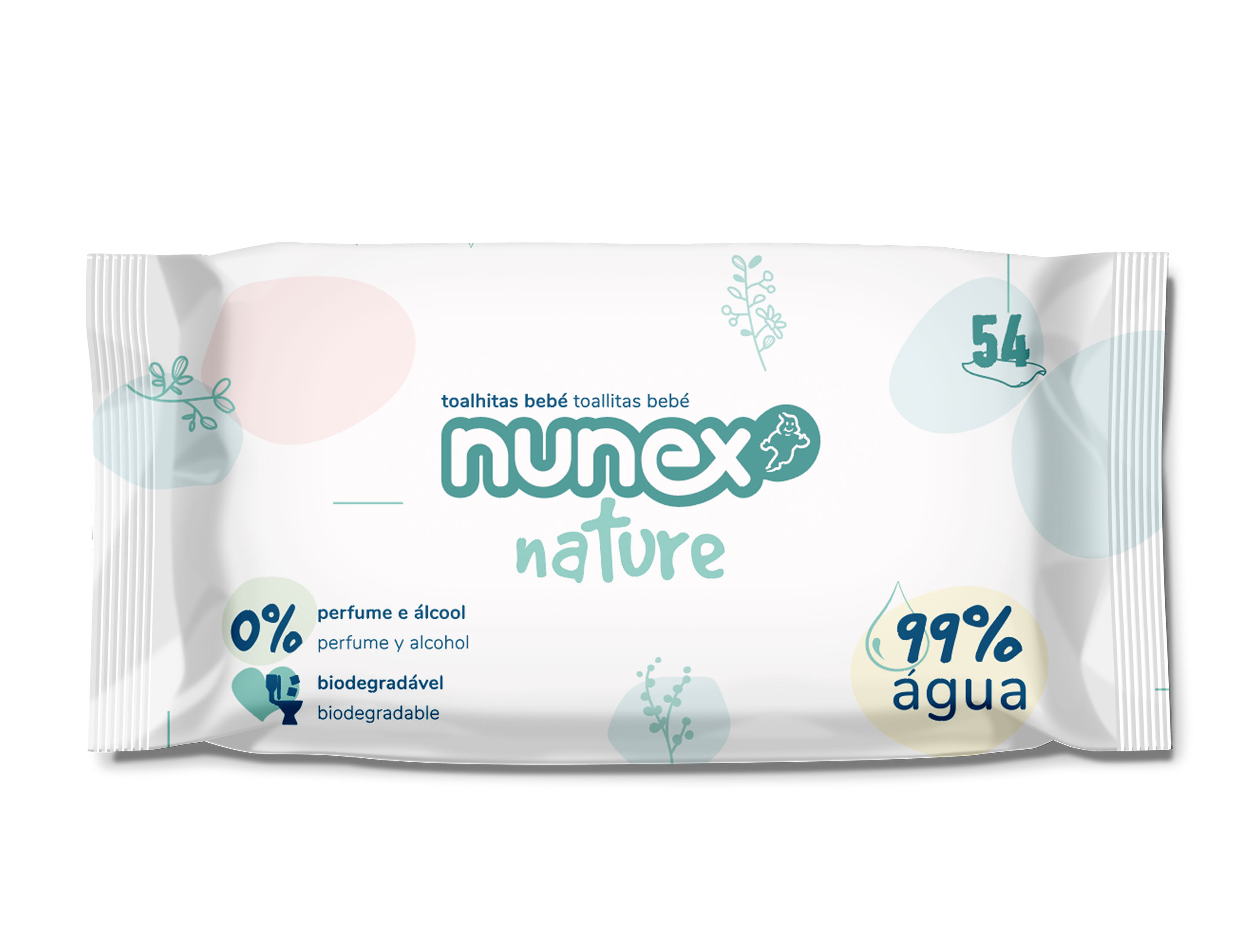TOALHITAS NUNEX NATURE 99% &Aacute;GUA 54 UN