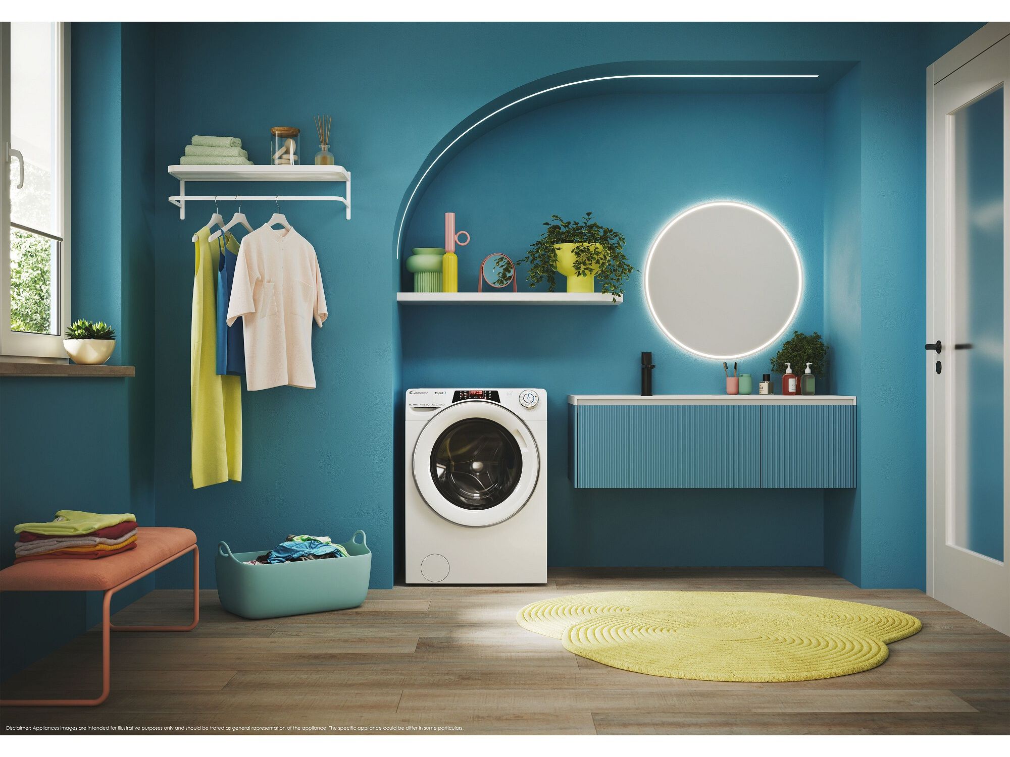 M&Aacute;QUINA LAVAR ROUPA CANDY RO 4106DWMC7/1-S - BRANCO A 10KG image number 10