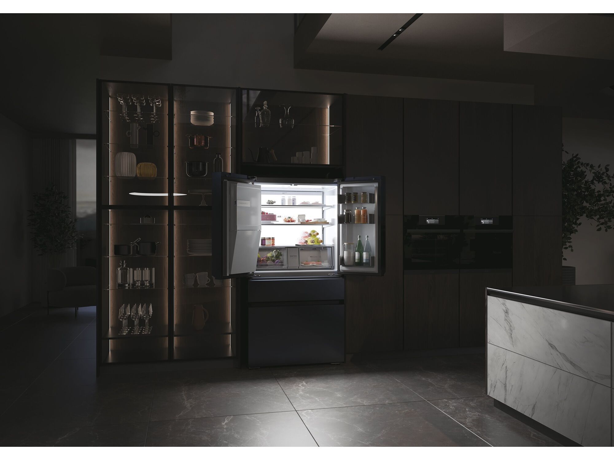 FRIGOR&Iacute;FICO AMERICANO HAIER HFW7918EIMB NO FROST E 601L image number 24