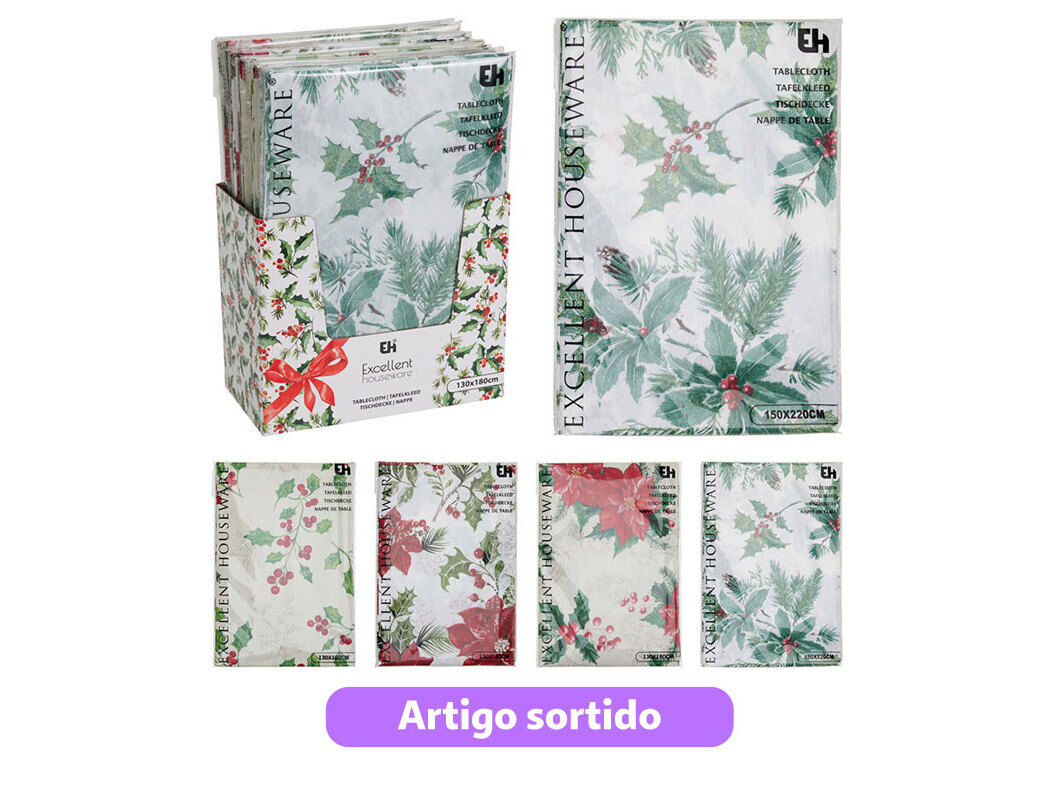 TOALHA MESA 130X180CM MODELOS SORTIDOS