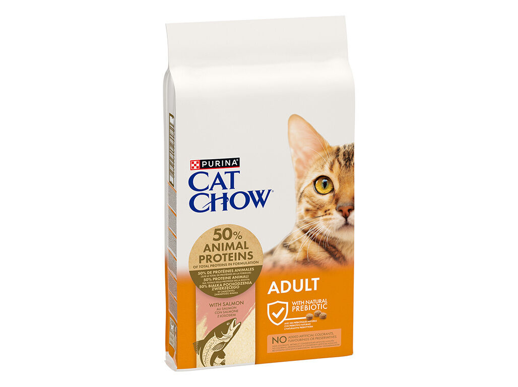 RA&Ccedil;&Atilde;O GATO CAT CHOW ADULTO SALM&Atilde;O 10KG image number 1