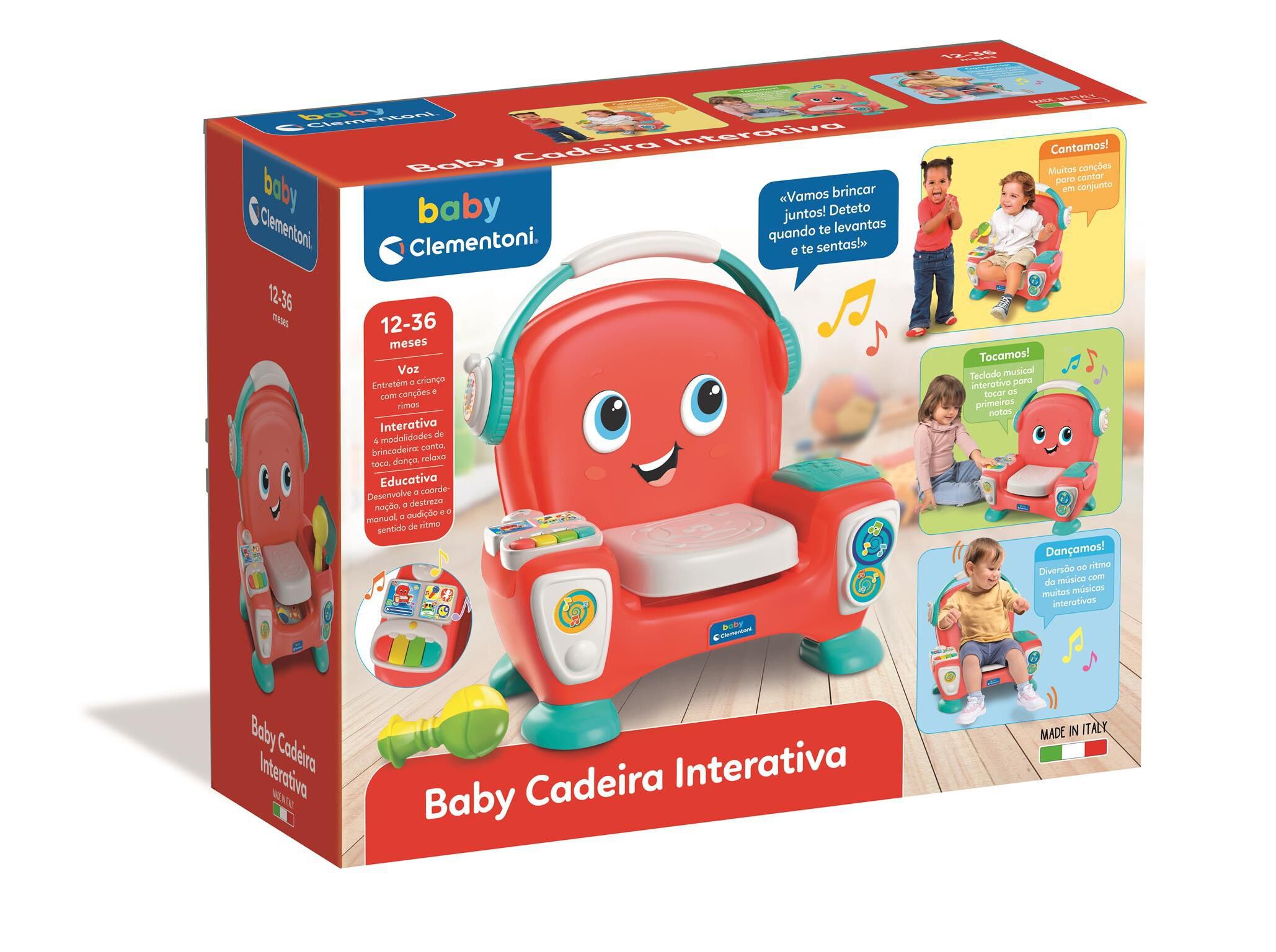 BABY CADEIRA FALANTE CLEMENTONI INTERATIVA
