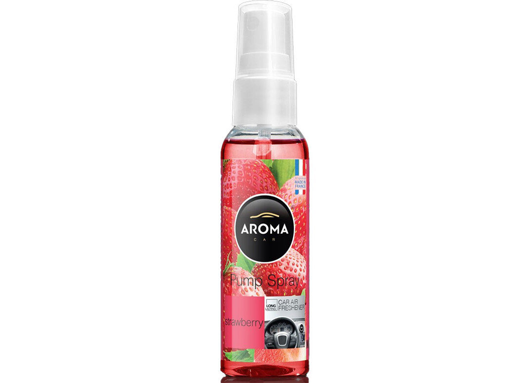 AMBIENTADOR AUTO AROMA CAR PUMP SPRAY 30ML STRAWBERRY image number 0