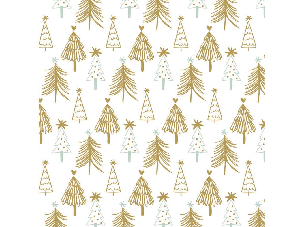 GUARDANAPOS &Aacute;RVORES ACTUEL DOURADO 20 UNIDADES 33X33CM