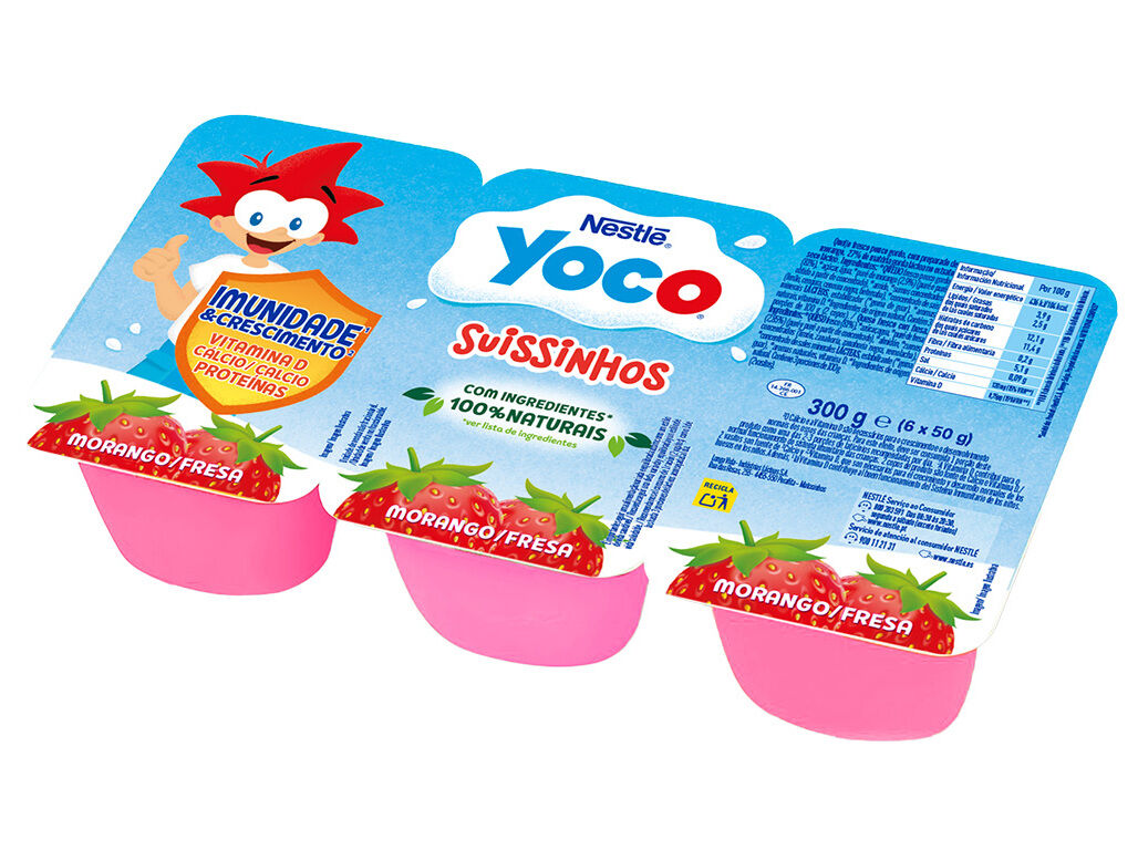 IOGURTE INFANTIL YOCO SUISSINHO MORANGO 6X50G image number 1