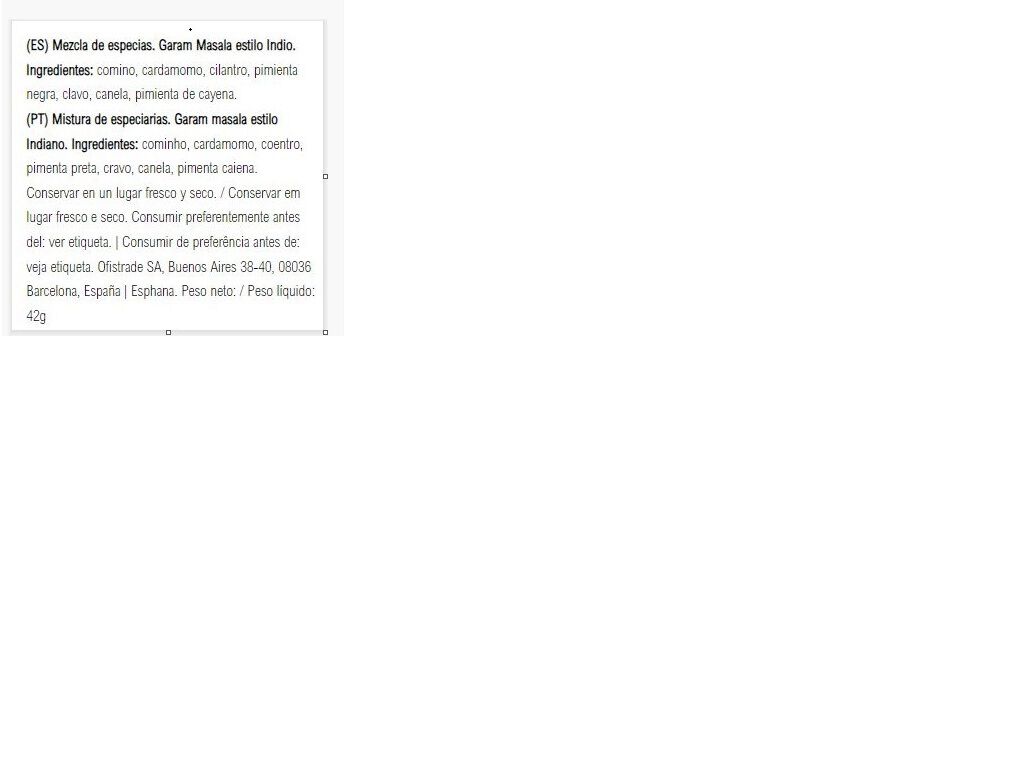 TEMPEROS SANTA MARIA GARAM MASALA CURRY 33 image number 1