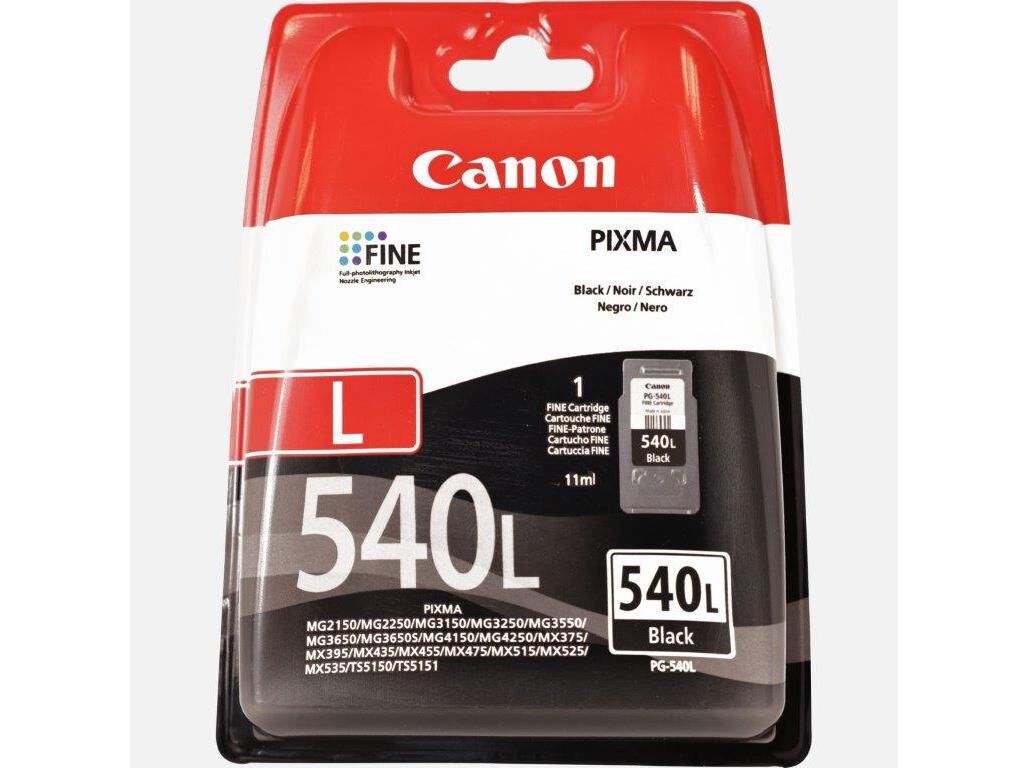 TINTEIRO ORIGINAL CANON PG-540L BL EUR PRETO image number 0