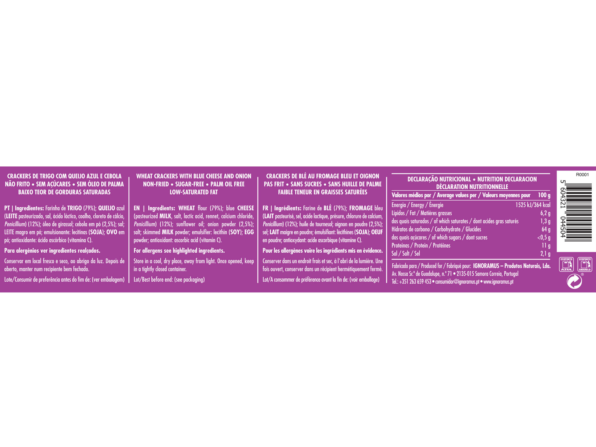 CRISPS CEMPORCENTO QUEIJO CEBOLA 100G image number 1